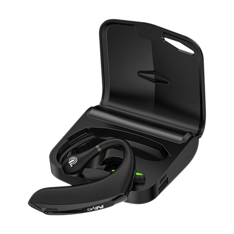 Écouteurs Bluetooth 5.0 universels DS800, style sport, sans fil, avec boîtier de chargement (noir et rouge)